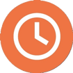 orange circle clock (1)